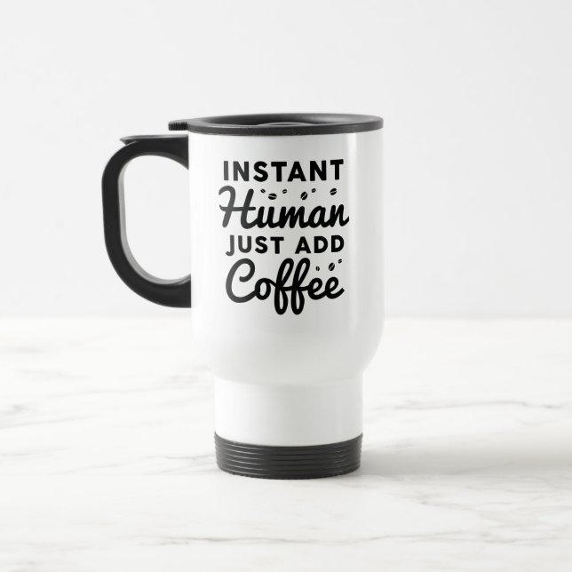 Caneca Térmica Homem Instantâneo Apenas adicione café (Esquerda)