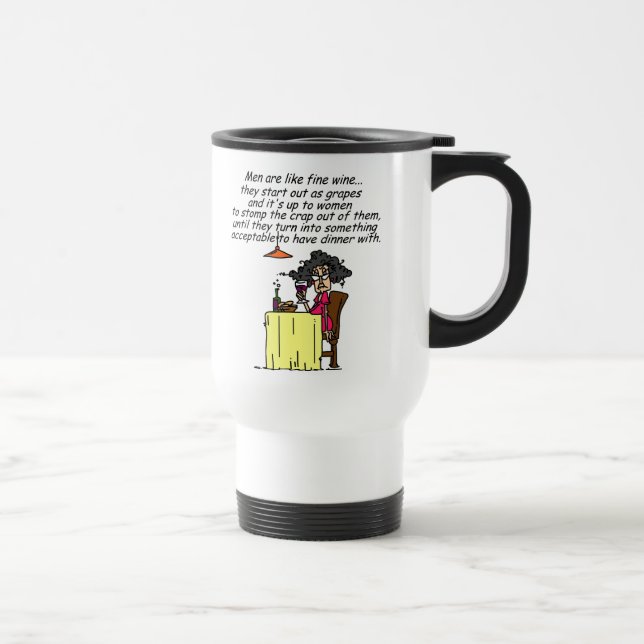 Caneca Térmica Homens e Inglês Humor do Vinho (Direita)