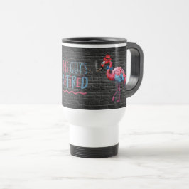 Caneca Térmica Homens esta CARA amarrada Legal Flamingo