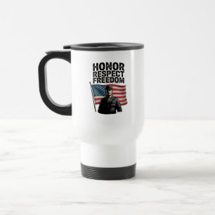 Caneca Térmica Honrando Heroes Veteran Day Design Patriótico