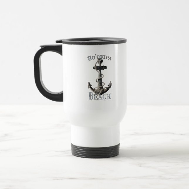 Caneca Térmica Ho'okipa Beach Hawaii Vacina Anchor Náutico Sai (Esquerda)