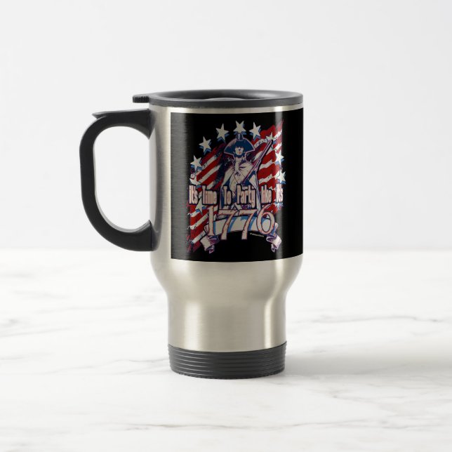 Caneca Térmica Hora de festejar como se fosse 1776 (Esquerda)