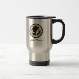 Caneca Térmica Hound De Basset Personalizado Com Nomes De Cães