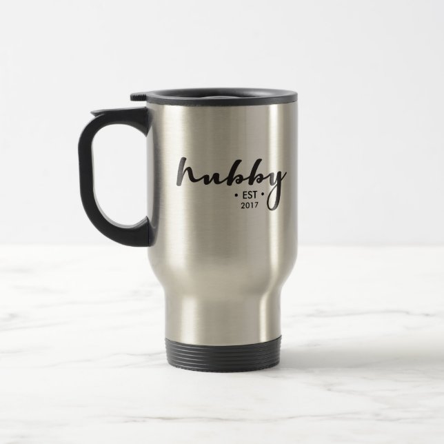 Caneca Térmica Hubby personalizado, Ano estabelecido aqui, person (Esquerda)