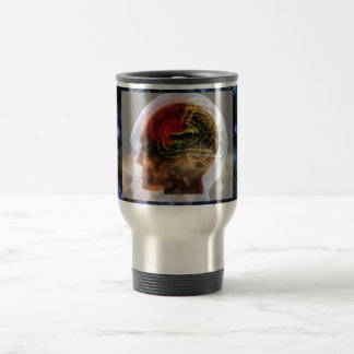 Caneca Térmica HUMANOID: Mente Brainy da biologia da ciência do