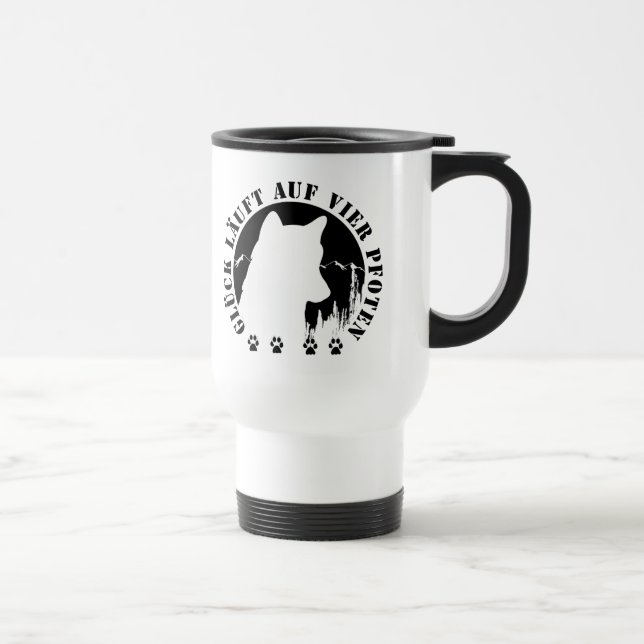 Caneca Térmica Husky-Glück läuft auf vier Pfoten (Direita)