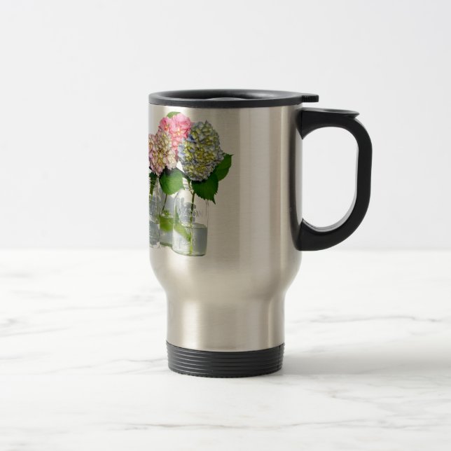 Caneca Térmica Hydrangeas e Mason jar (Direita)