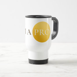 Caneca Térmica I AM A PRO | Elegant Gold Circle Motivational Mug
