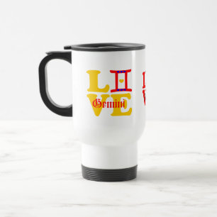 Caneca Térmica ♊¨ 😍 I Love Gemini-Best Zodiac Sign Viagem/Viagem