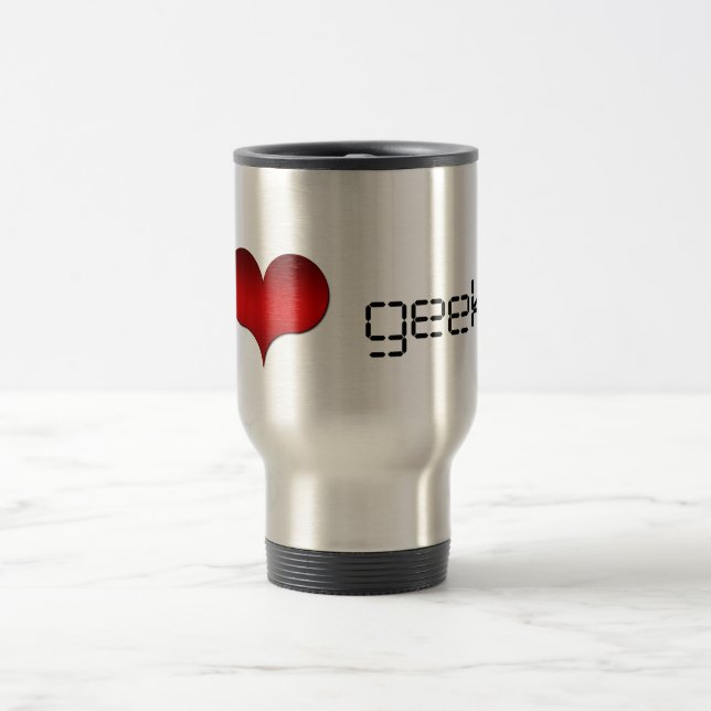 Caneca Térmica I Love (Heart) Geeks (Centro)