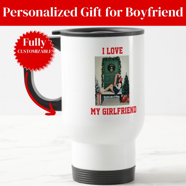 Caneca Térmica I Love My Girlfriend Photo Travel Mug Gift (I Love My Girlfriend Photo Travel Mug Gift)