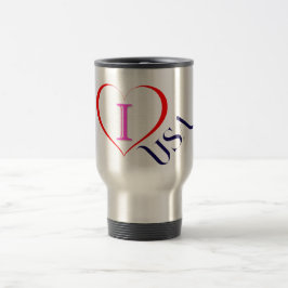 Caneca Térmica I Love USA