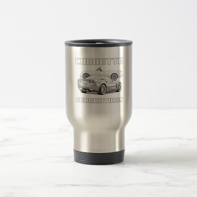 Caneca Térmica Ícone americano do carro de esportes (Centro)