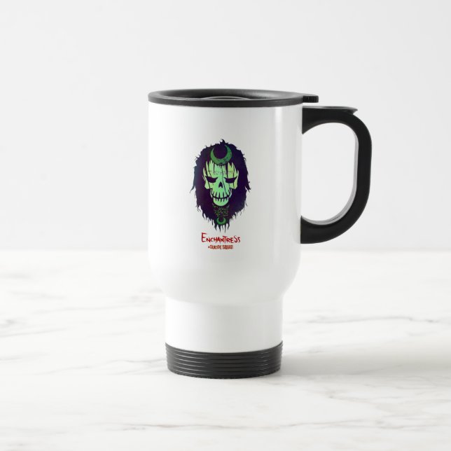 Caneca Térmica Ícone da cabeça do Enchantress do pelotão | do (Direita)