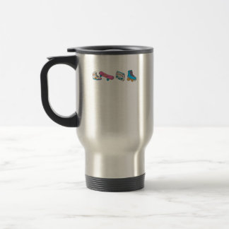 Caneca Térmica Ícones dos anos 90 Ícones da velha escola engraçad