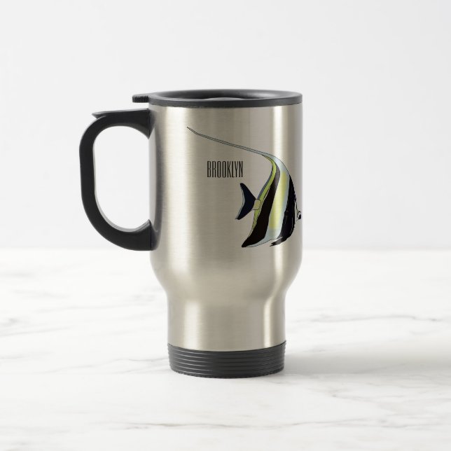 Caneca Térmica Idiota de desenho animado (Esquerda)