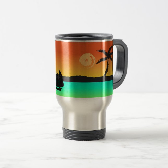Caneca Térmica Ilha Sunset (Frente Esquerda)