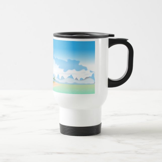 Caneca Térmica Ilha Tropical (Direita)