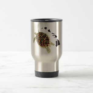 Caneca Térmica Ilhas de Havaí e tartaruga de Havaí
