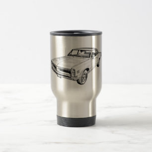 Caneca Térmica Ilustração 1966 do carro do músculo de Pontiac 