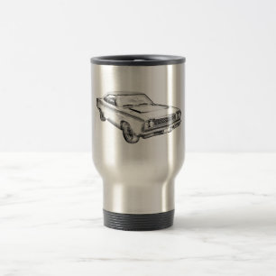 Caneca Térmica Ilustração 1968 do carro do músculo do Roadrunn