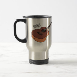 Caneca Térmica Ilustração acústica de desenho animado