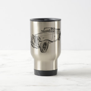 Caneca Térmica Ilustração de carro esportivo antigo conversível M