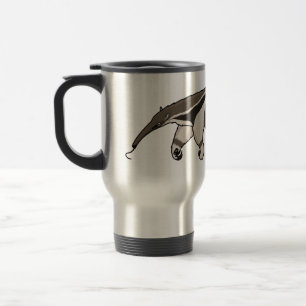Caneca Térmica Ilustração de desenho animado alegre de uma acom
