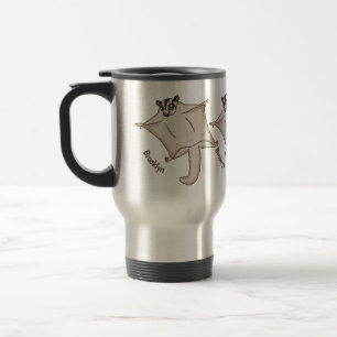 Caneca Térmica Ilustração de desenho animado com planador de a