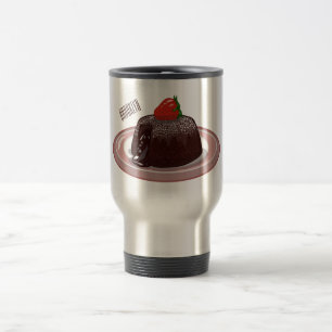 Caneca Térmica Ilustração de desenho animado de bolo de lava de c