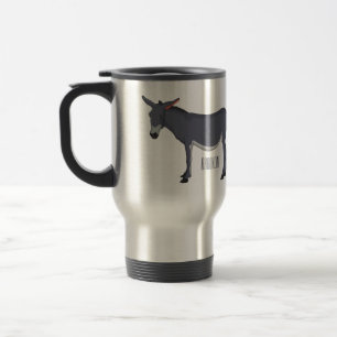 Caneca Térmica Ilustração de desenho animado de Donkey