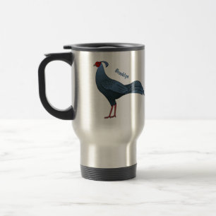 Caneca Térmica Ilustração de desenho animado de pássaro de bombei