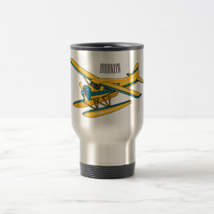 Caneca Térmica Ilustração de desenho animado de Seaplane