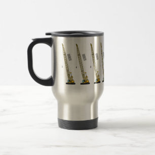 Caneca Térmica Ilustração de desenho animado do Dragline escavato