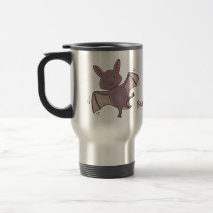 Caneca Térmica Ilustração de desenho animado voador de filhotes