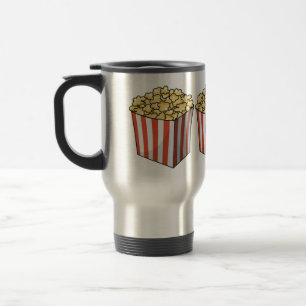 Caneca Térmica Ilustração de desenho de pipoca