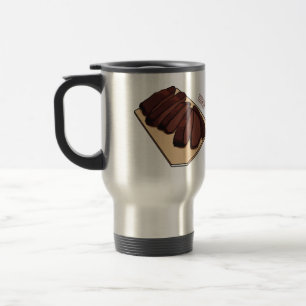 Caneca Térmica Ilustração de desenho do peito de carne