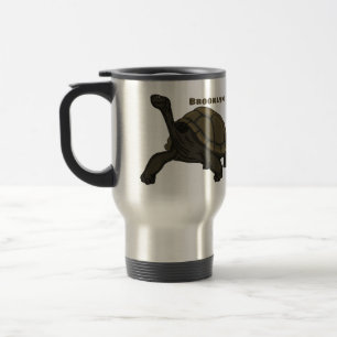 Caneca Térmica Ilustração de tartaruga terrestre das Galápagos