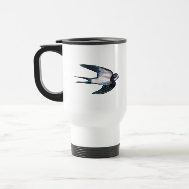 Caneca Térmica Ilustração de Voo de Engorda de Barn (Esquerda)