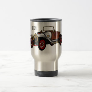 Caneca Térmica Ilustração do desenho animado Classic car 1920