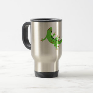 Caneca Térmica Ilustração do Réptil Gecko Lizard