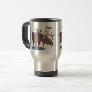 Caneca Térmica Imagem animada alegre e engraçada