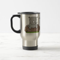 Imagem de desenho animado do bebê rhino bonito