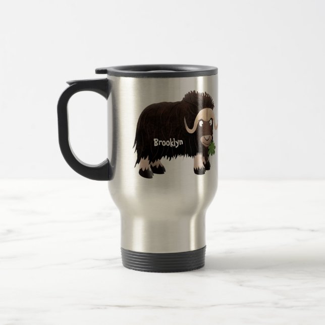 Caneca Térmica Imagem engraçada de desenho animado (Esquerda)