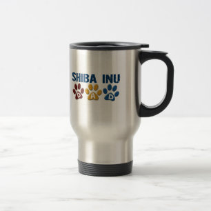 Caneca Térmica Impressão 1 da pata do pai de SHIBA INU