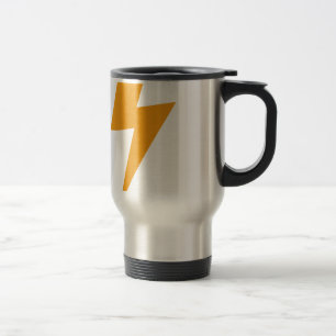 Caneca Térmica Impressão Amarelo-Trovão