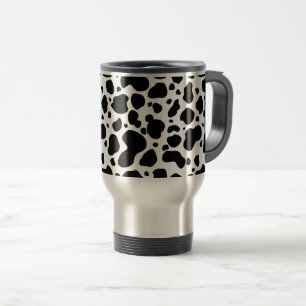 Caneca Térmica Impressão animal preto e branco do teste padrão