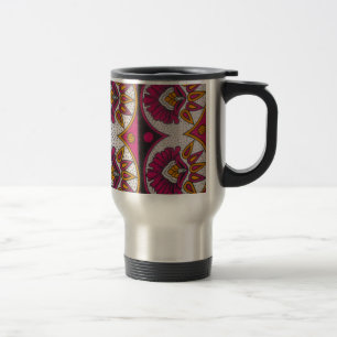 Caneca Térmica Impressão Artística de Motivo de Tecido Africano C