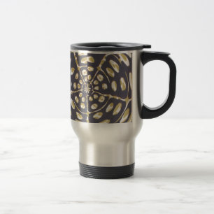 Caneca Térmica Impressão Artística de Padrão Radial com Pontos Po