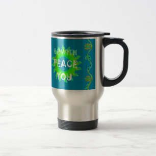 Caneca Térmica Impressão Artística Paz Seja Consigo